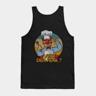 Vert der ferk retro vintage detail Tank Top